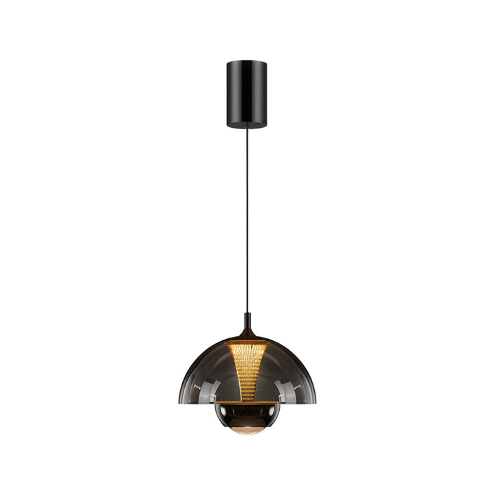 Svart Pendel Taklampa Italiensk Knopp-Inspirerad Lampa