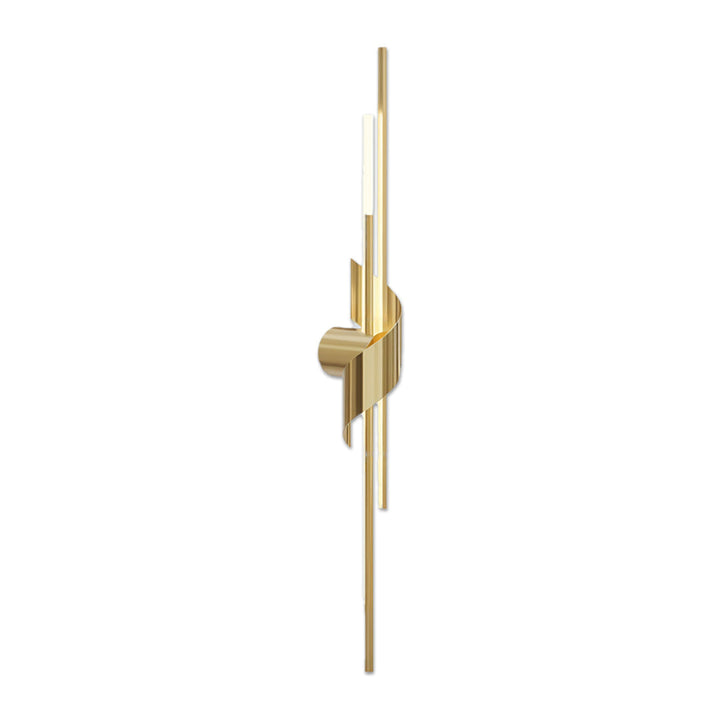 2 Lamp Linjär Vägglampa Italiensk Lyx Solid Koppar Ljus