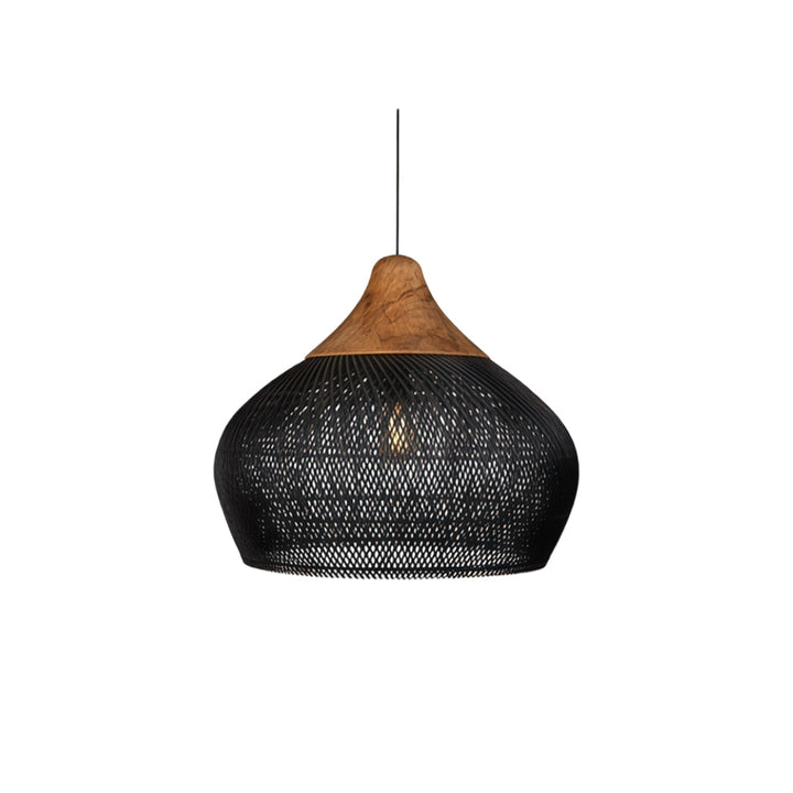 Vävda Ljuskronor Wabi-Sabi Rattan Taklampa