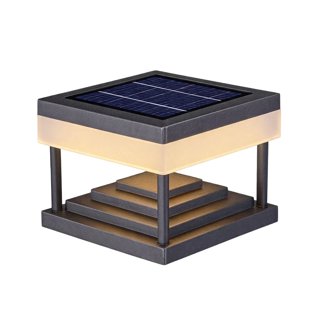 Utomhus Solpelarbelysning Dubbelfärgad Vattentät Lampa
