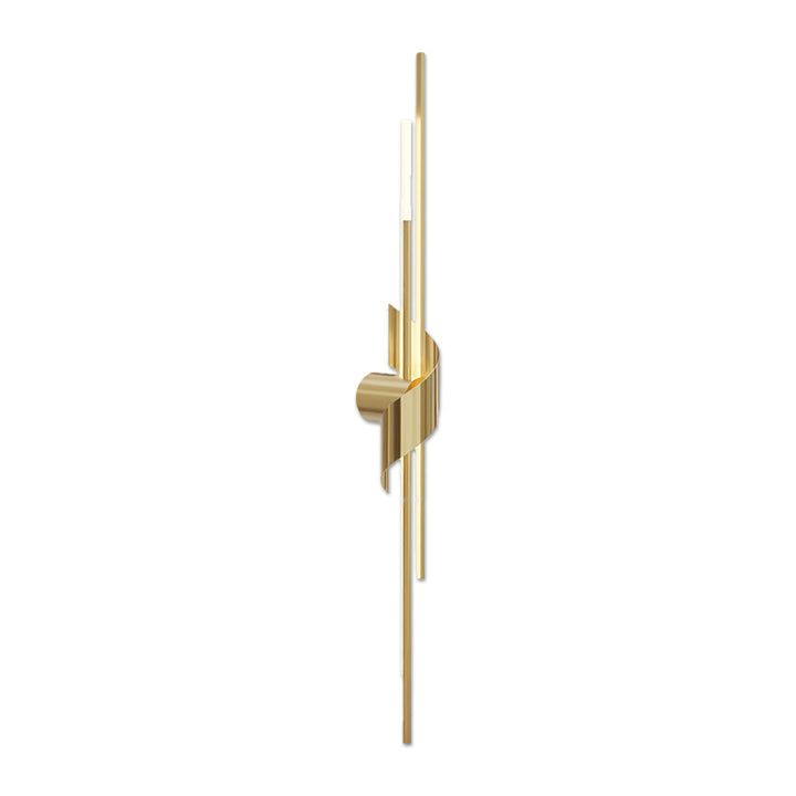 2 Lamp Linjär Vägglampa Italiensk Lyx Solid Koppar Ljus