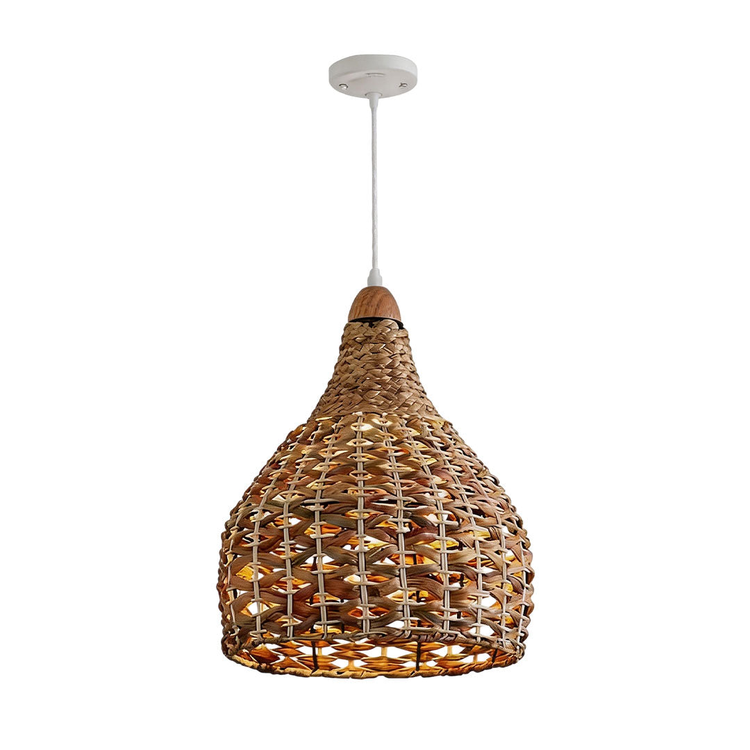 Rattan Wicker Pendellampa Nordisk Metall Taklampa