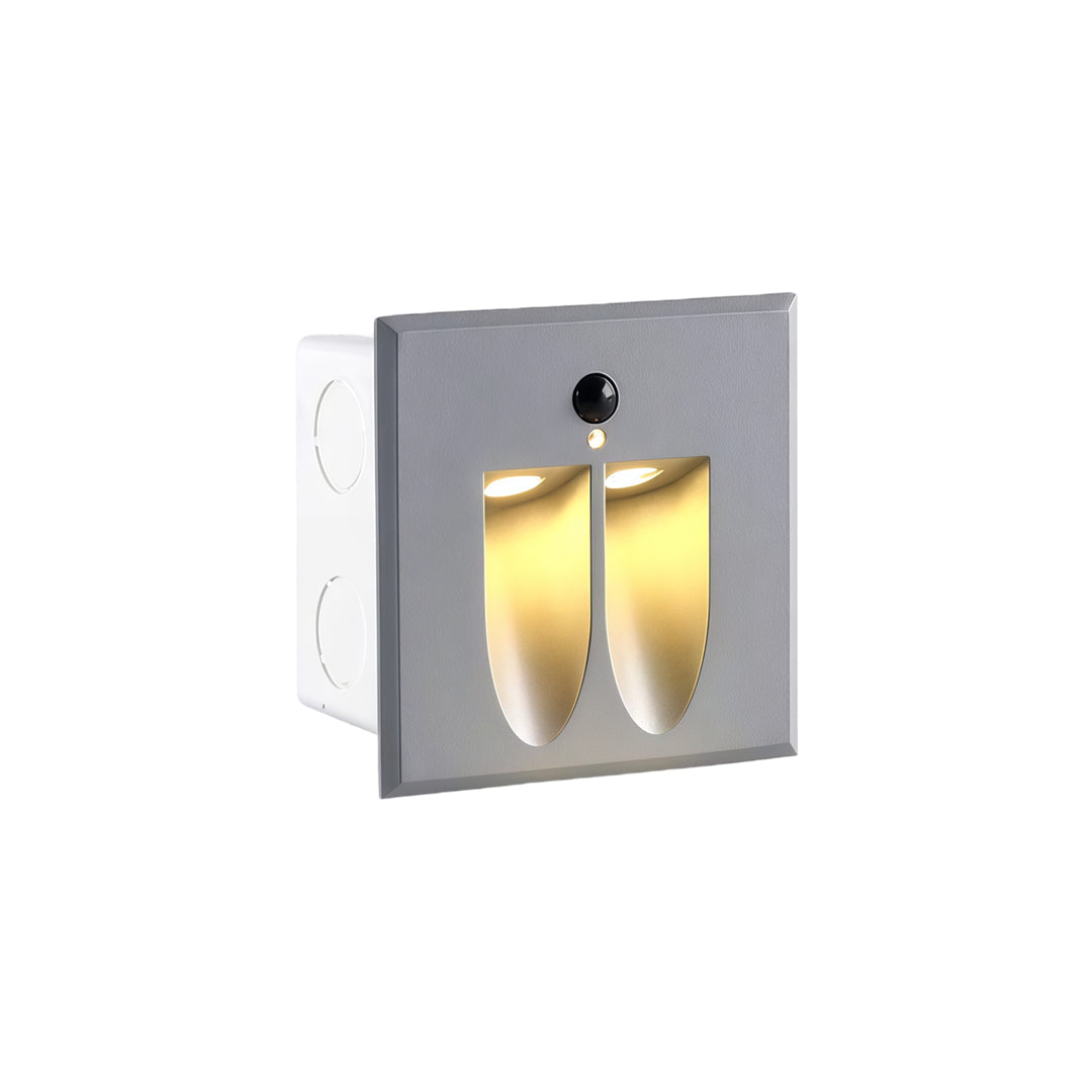 【2 ST】stege LED-lampa infälld LED rörelsesensorlampa