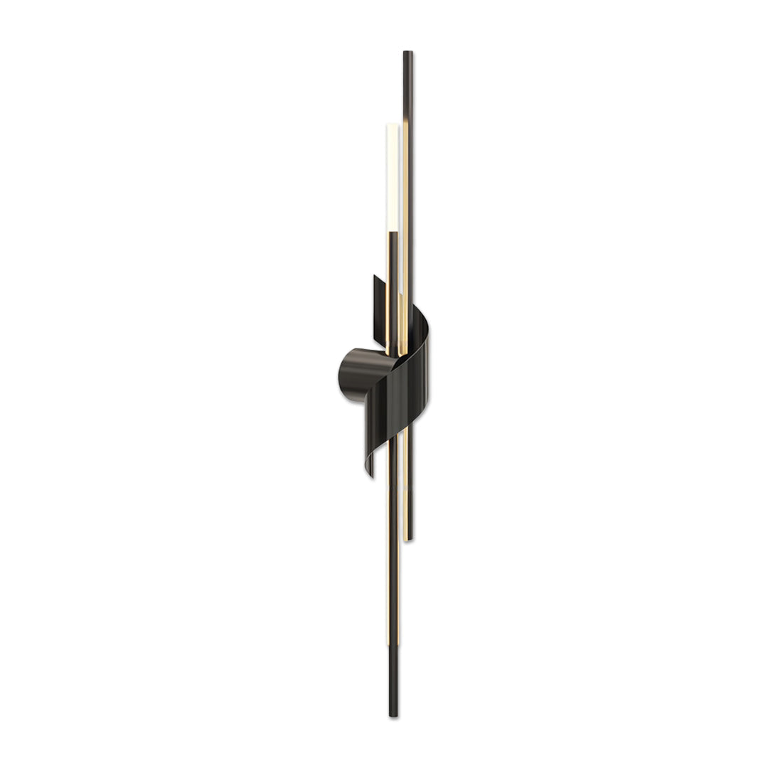 2 Lamp Linjär Vägglampa Italiensk Lyx Solid Koppar Ljus
