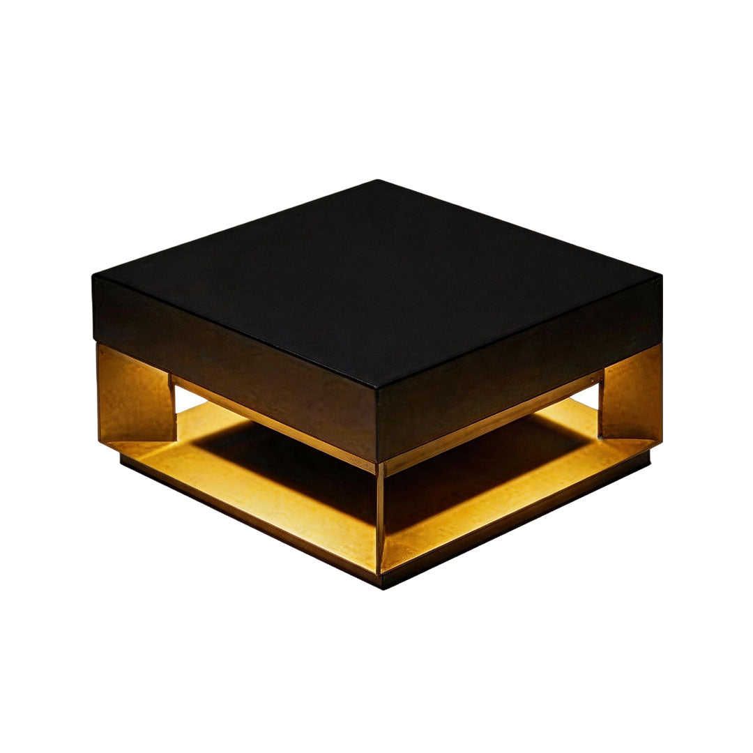 Infart Säule Belysning Modern Fyrkantig Metall Lampa