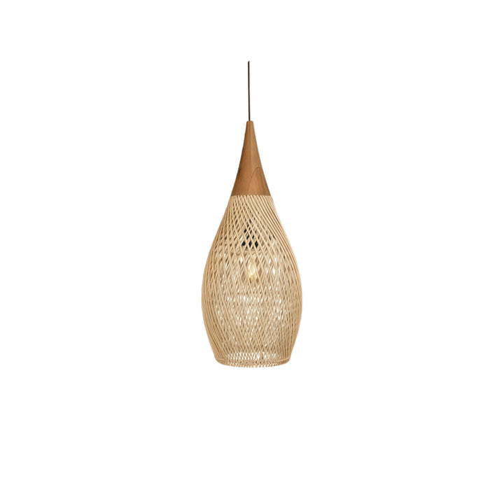 Vävda Ljuskronor Wabi-Sabi Rattan Taklampa