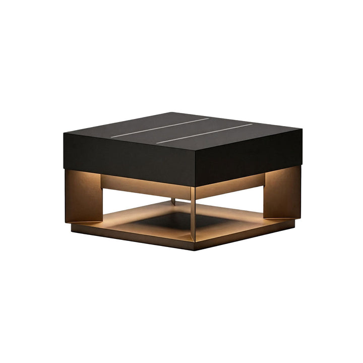 Infart Säule Belysning Modern Fyrkantig Metall Lampa