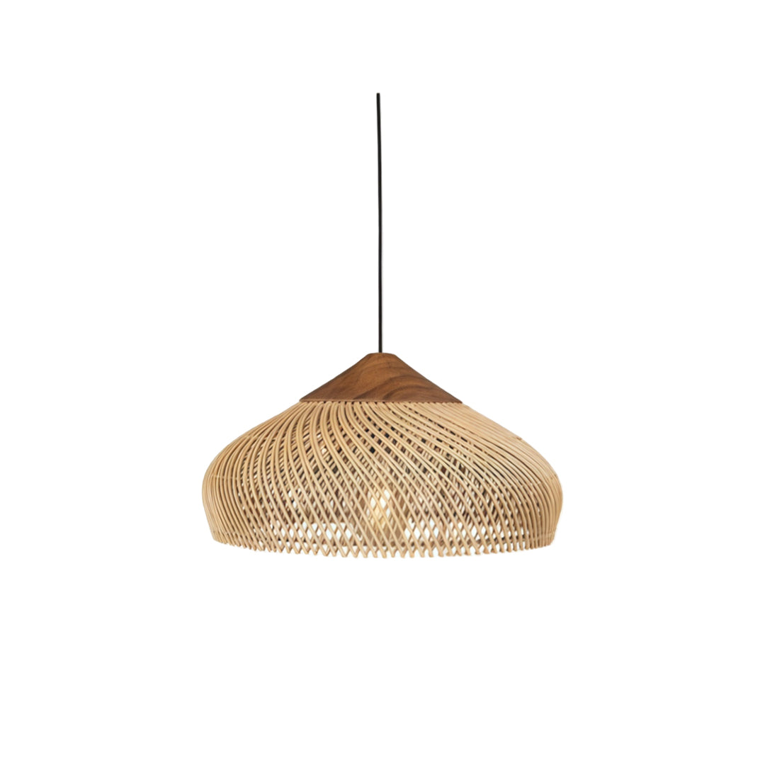 Vävda Ljuskronor Wabi-Sabi Rattan Taklampa