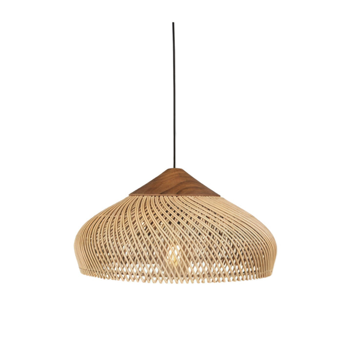 Vävda Ljuskronor Wabi-Sabi Rattan Taklampa