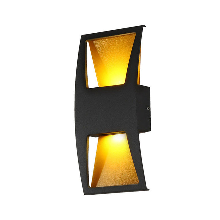 Vägglampa 4-vägs Modern Utomhus Vattentät Metallampa