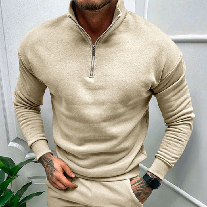Herr Pullover Halv Dragkedja