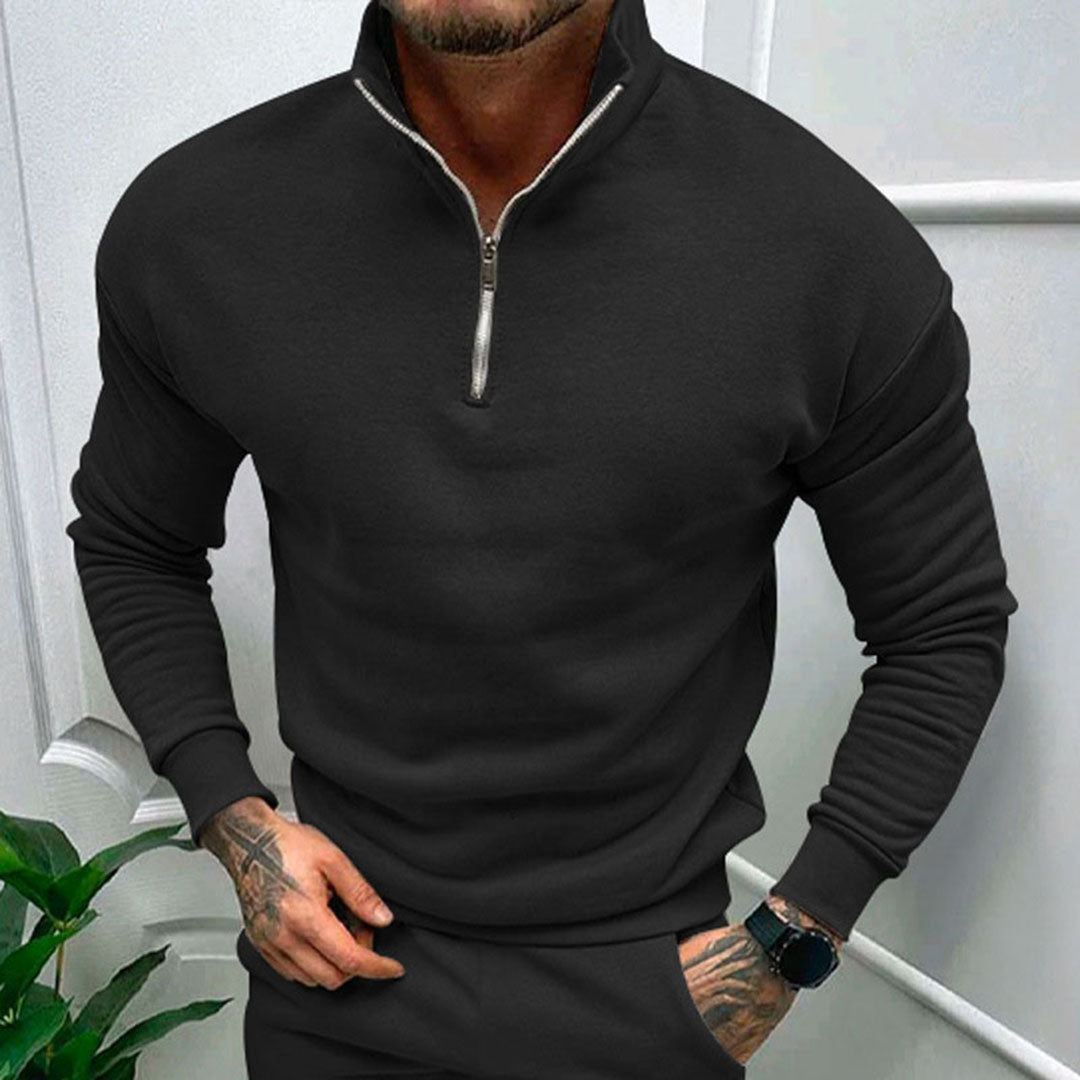 Herr Pullover Halv Dragkedja