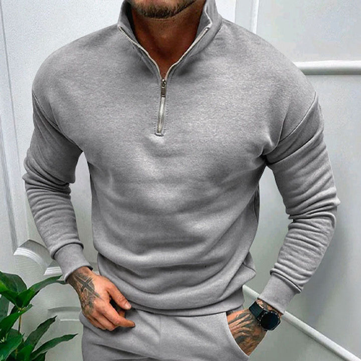 Herr Pullover Halv Dragkedja