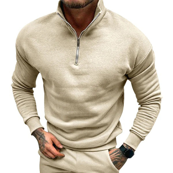 Herr Pullover Halv Dragkedja