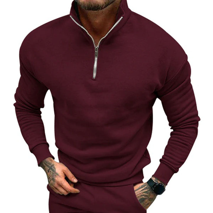 Herr Pullover Halv Dragkedja