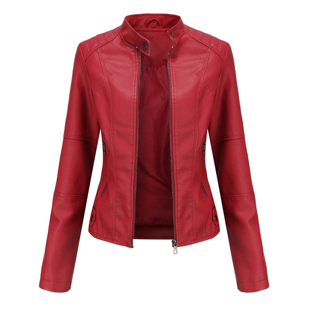 | Dam Vintage Läder Jacka