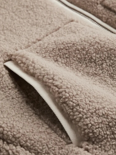 | Teddy Gilet Kort stilren Dam