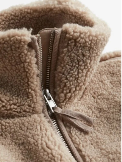 | Teddy Gilet Kort stilren Dam