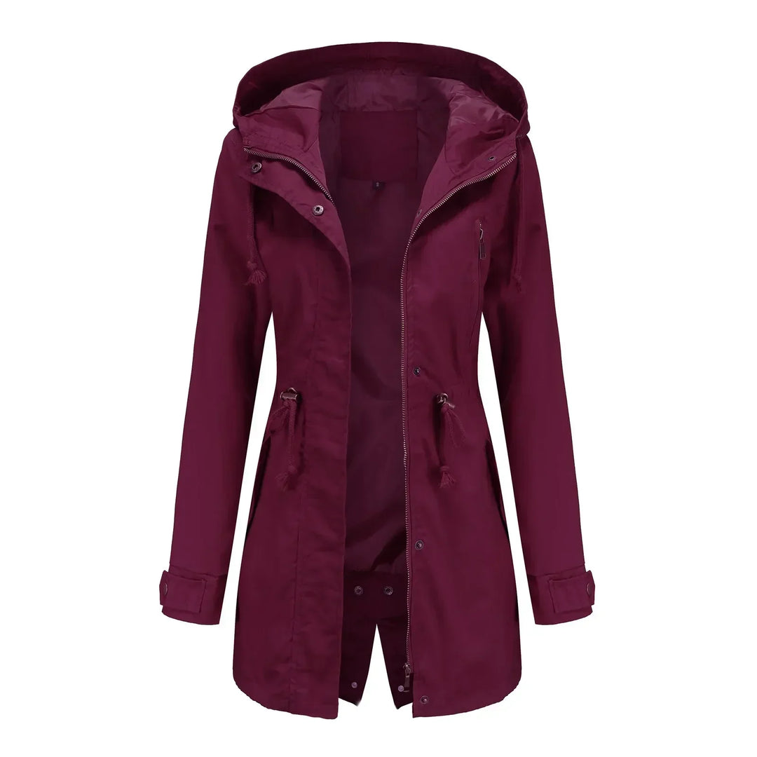 | Dam parka isolerad vinter
