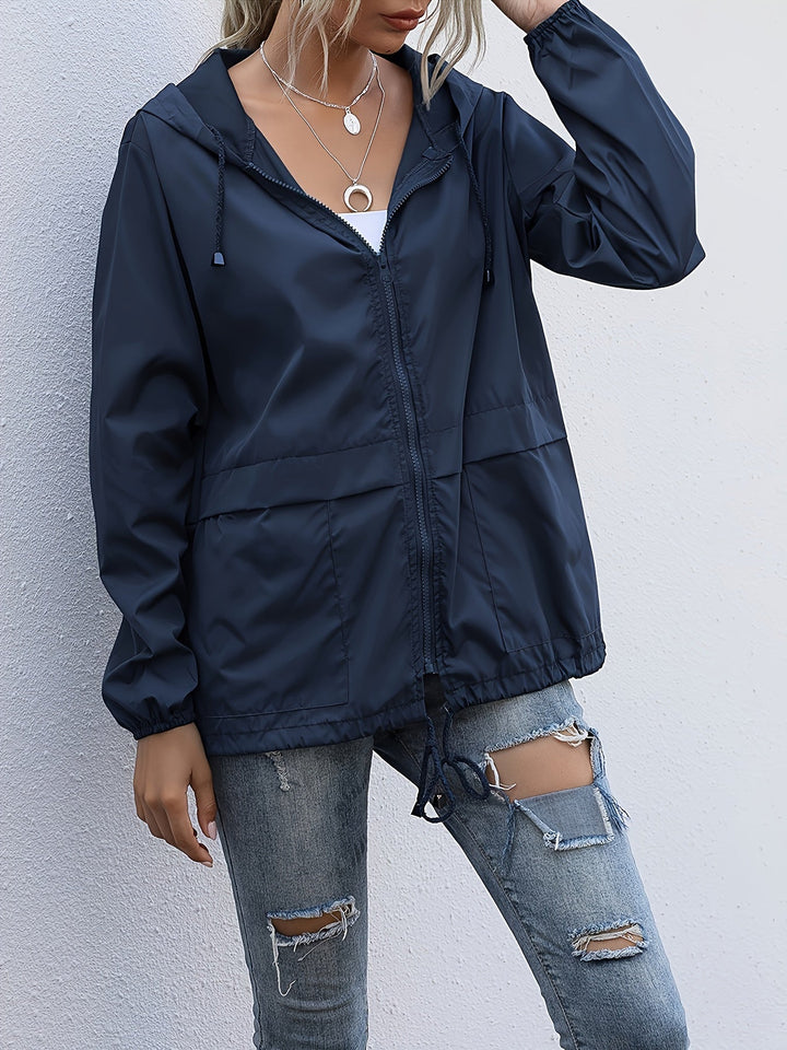 | med huva Windbreaker - stilren, mångsidig &amp; väderproof
