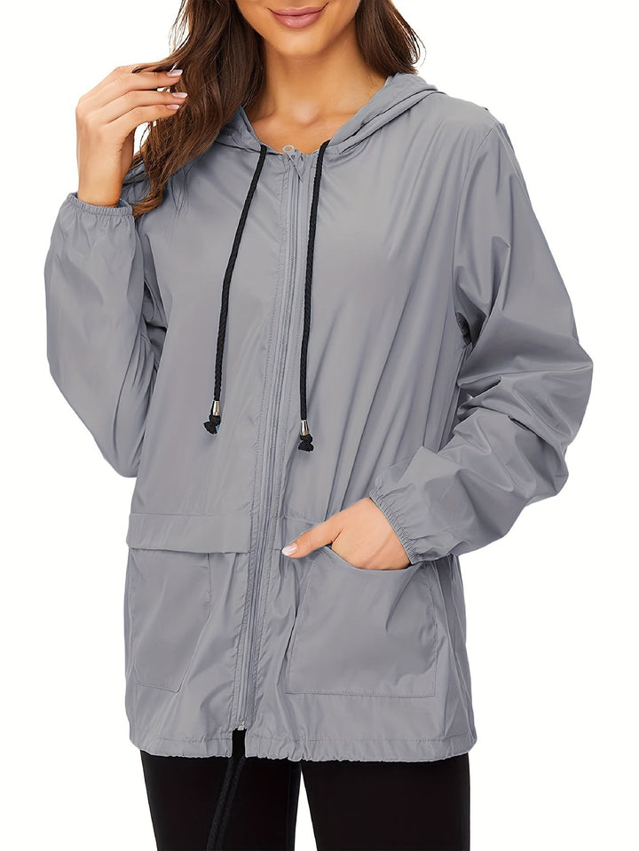 | med huva Windbreaker - stilren, mångsidig &amp; väderproof