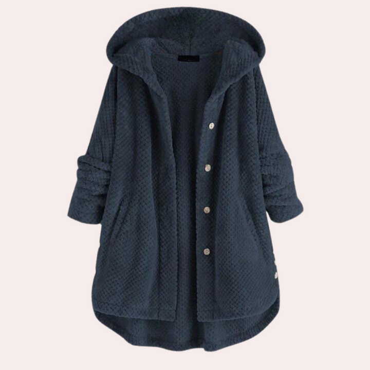 | Dam värm Fleece Jacka med huva och Långa ärmar