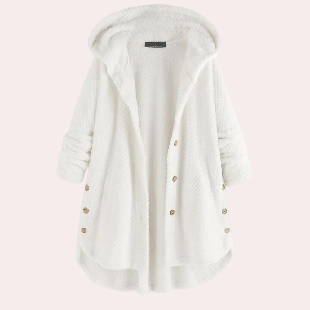 | Dam värm Fleece Jacka med huva och Långa ärmar