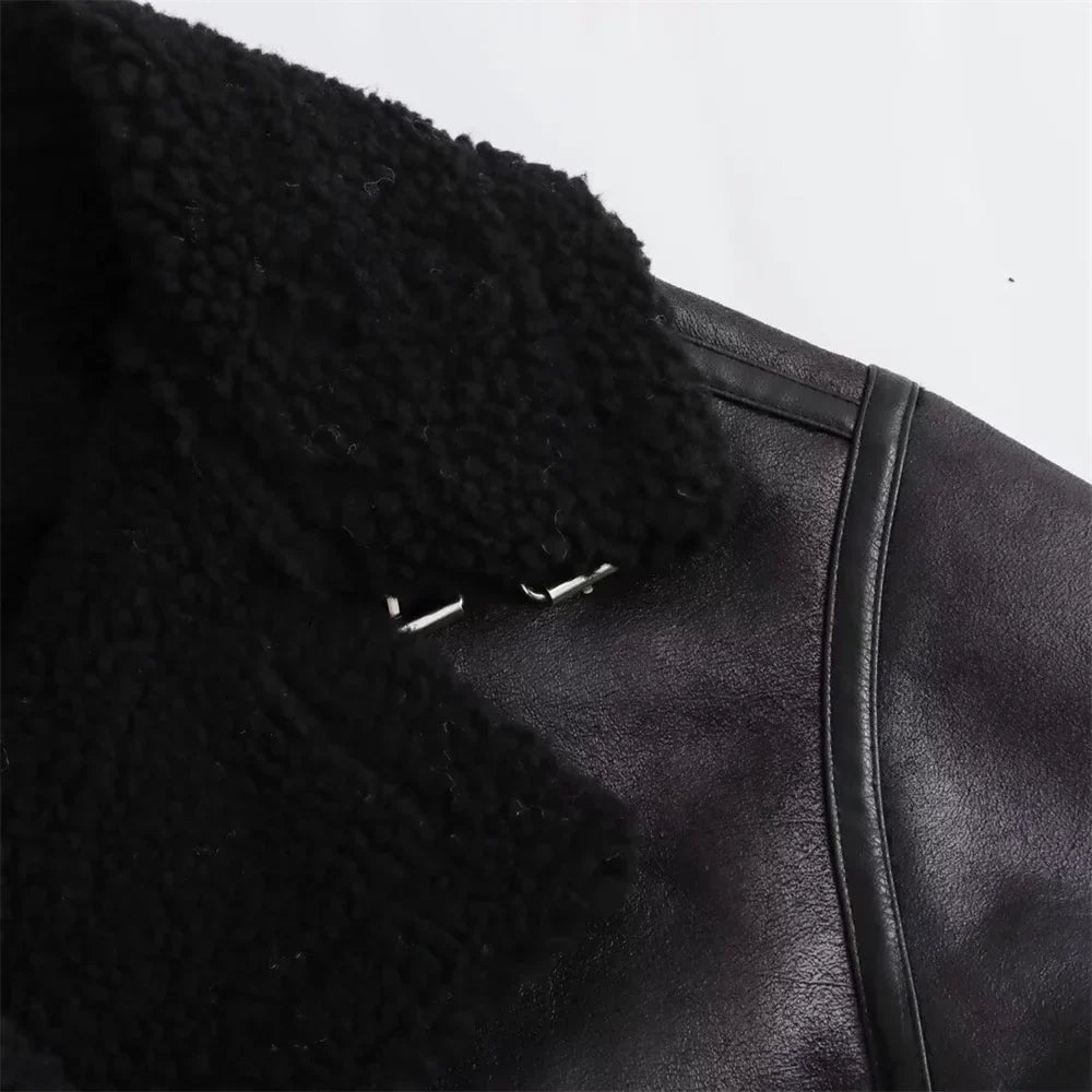 | Double-Side Kappa - elegant &amp; bekväm Jacka med Belt och modern Krage för höst