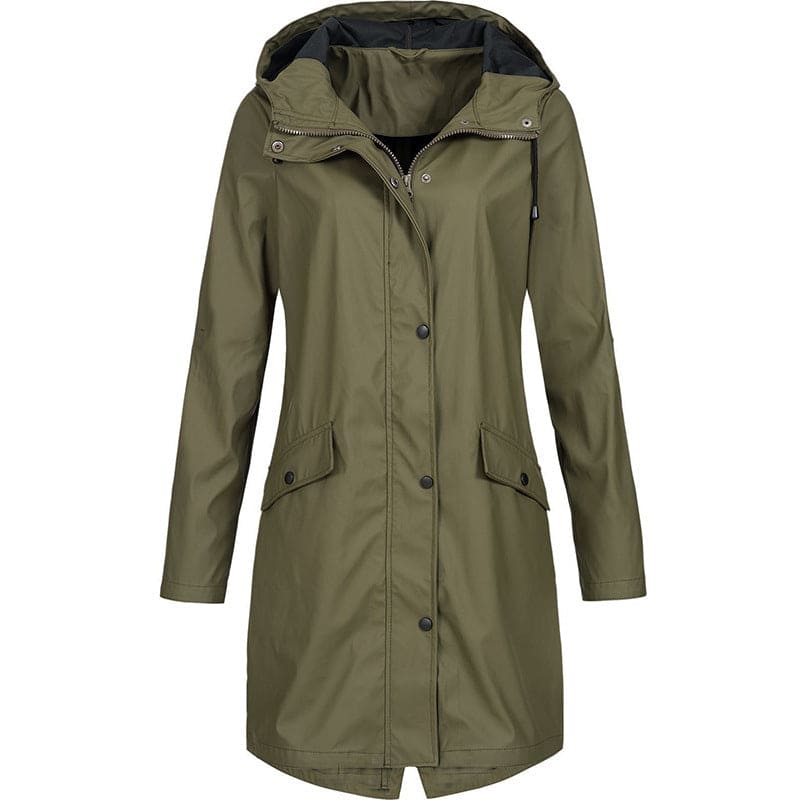 | regnjacka Dam - stilren med huva Jacka