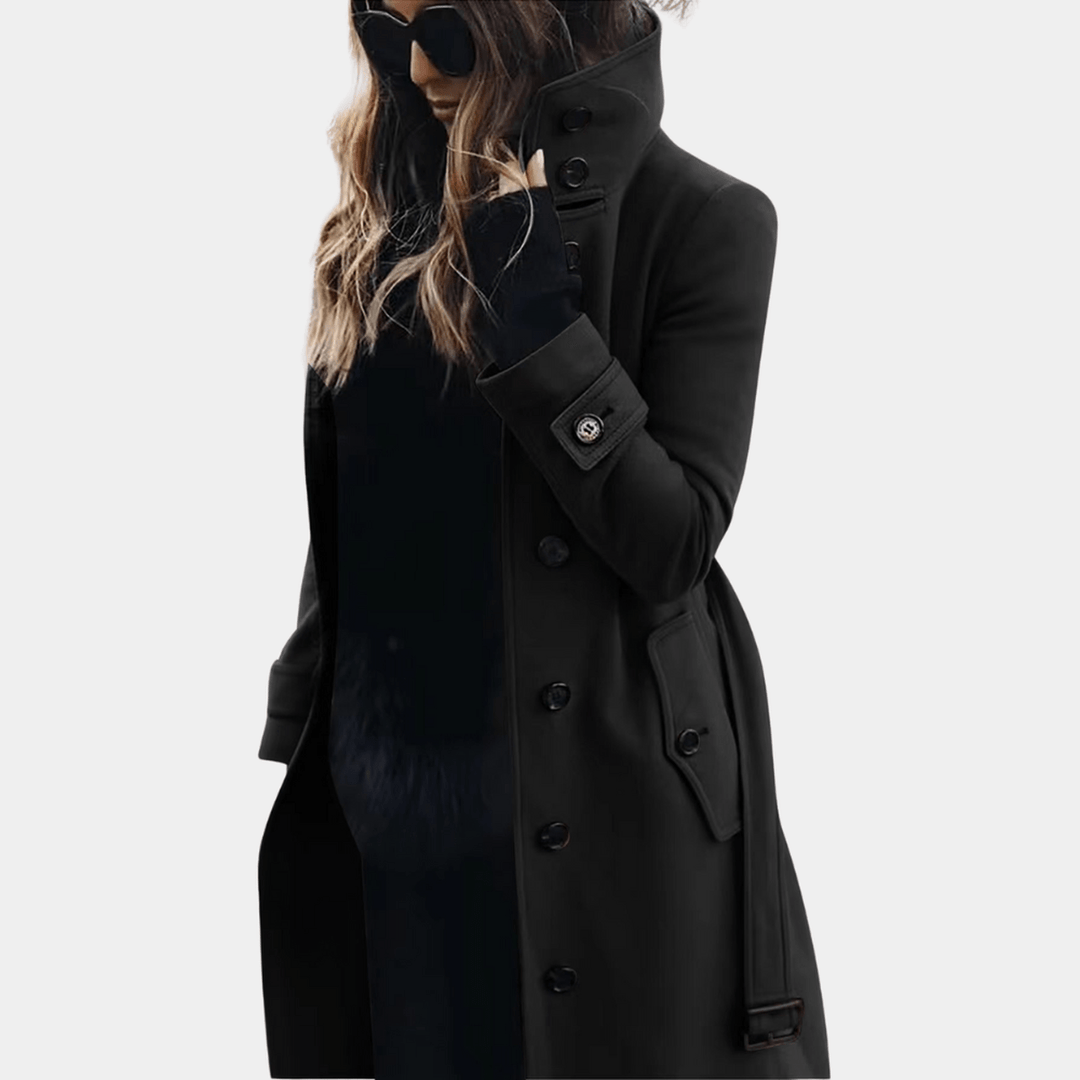 | Dam elegant värm trenchkappa