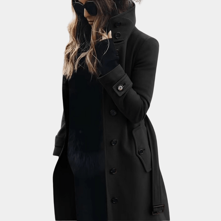 | Dam elegant värm trenchkappa