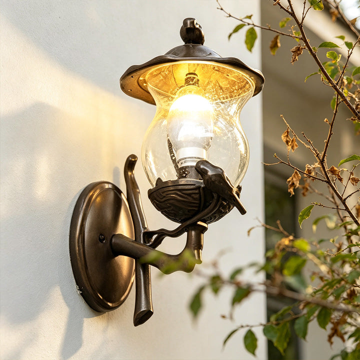 Fågel Vägglampa Europeisk Stil Kreativ Utomhuslampa