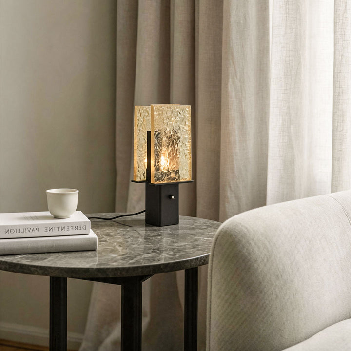 Svart Trä Bordslampa Modern Lyx Minimalistisk Sänglampa