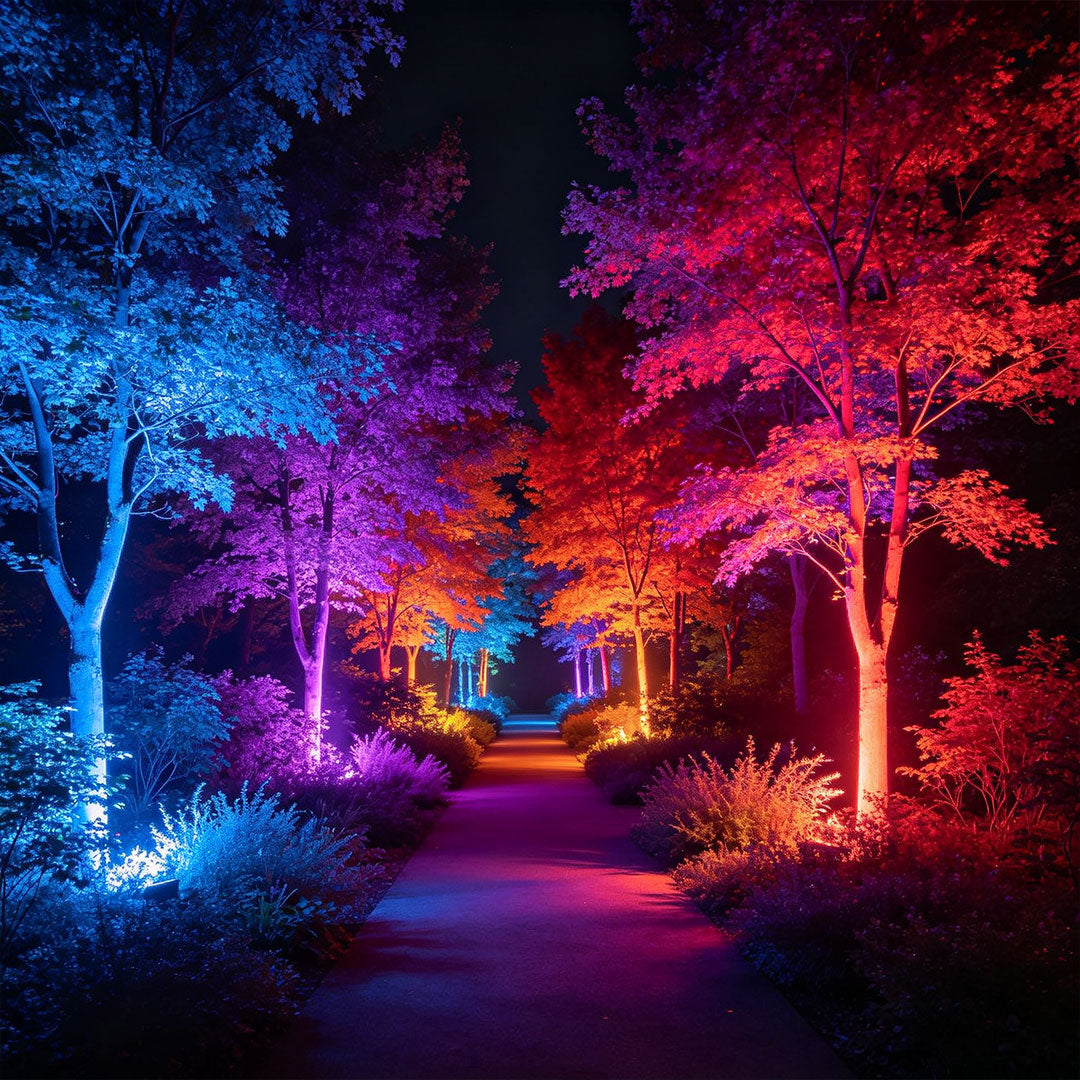Färgade Flodljus Moderna Utomhus RGB LED Metallbelysning