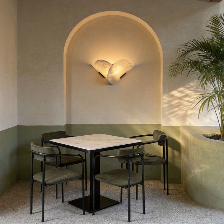 LED Ljus Vägglampa Dubbel Designer Fläktformad Lampa