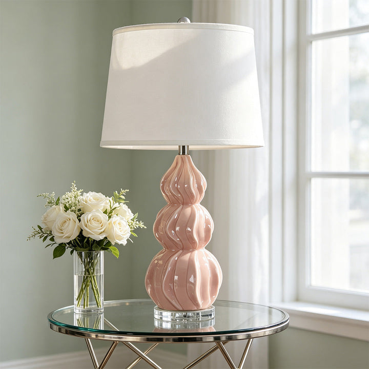 Gourd Bordslampa Amerikansk Minimalistisk Keramisk Accentlampa