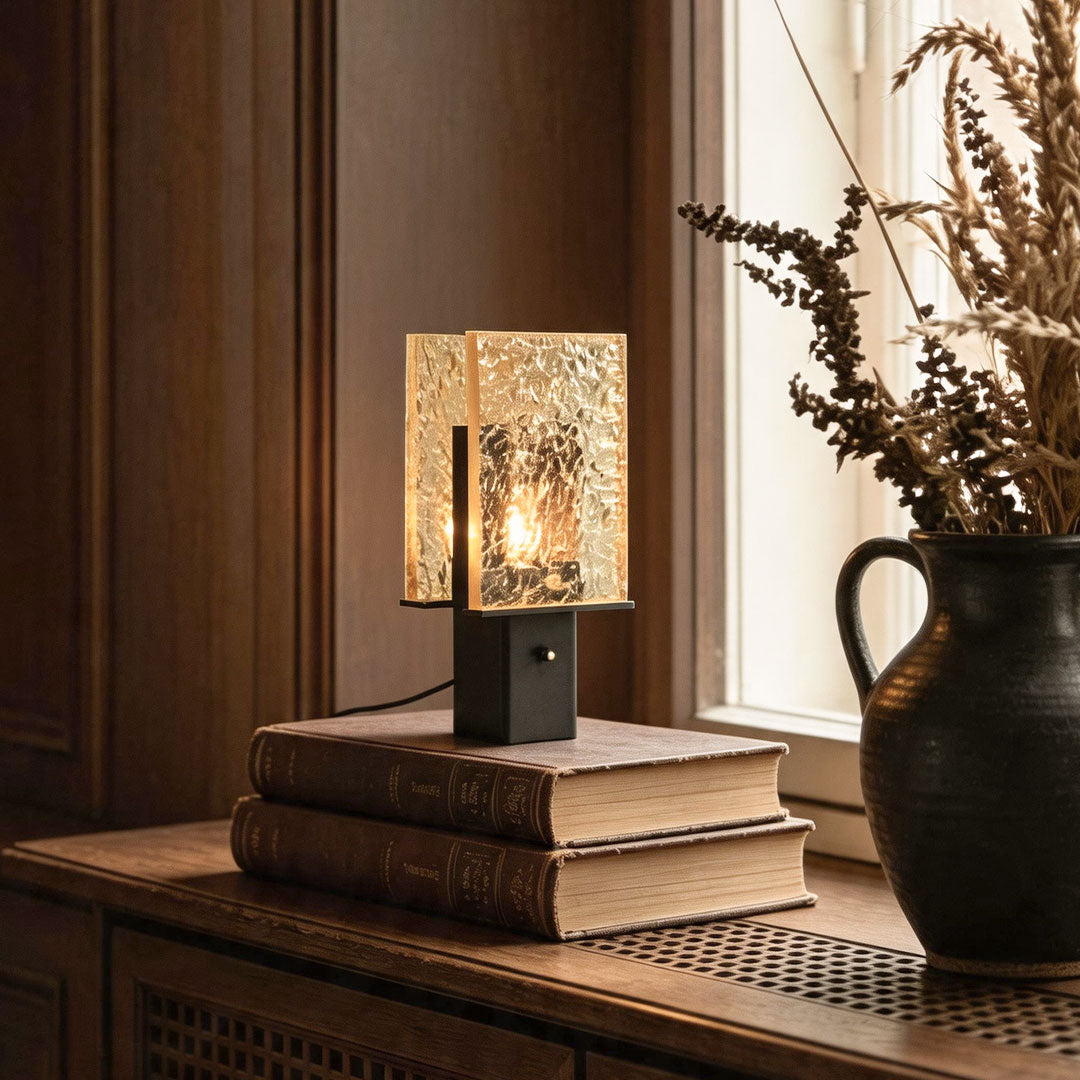 Svart Trä Bordslampa Modern Lyx Minimalistisk Sänglampa