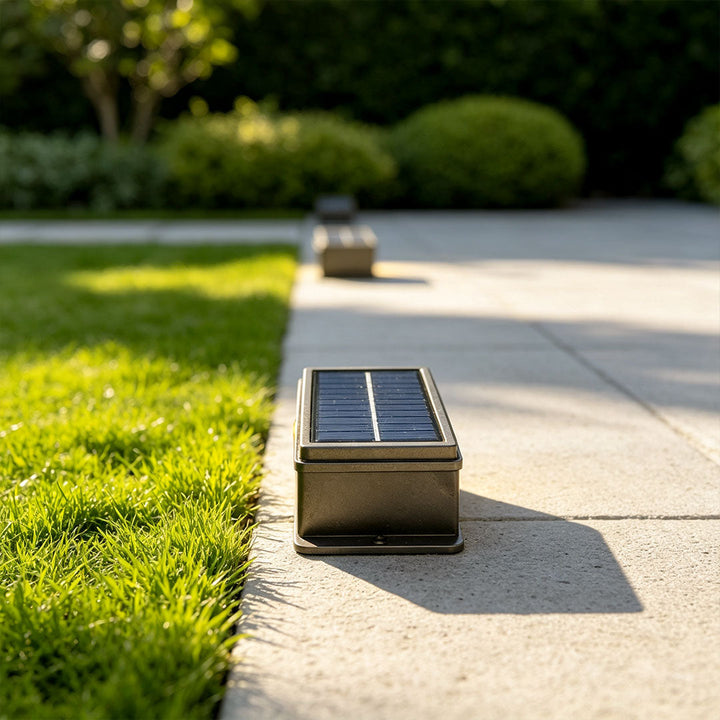 【2 ST】Utomhus Solar Deck Lampor LED In-Ground Landskapsbelysning
