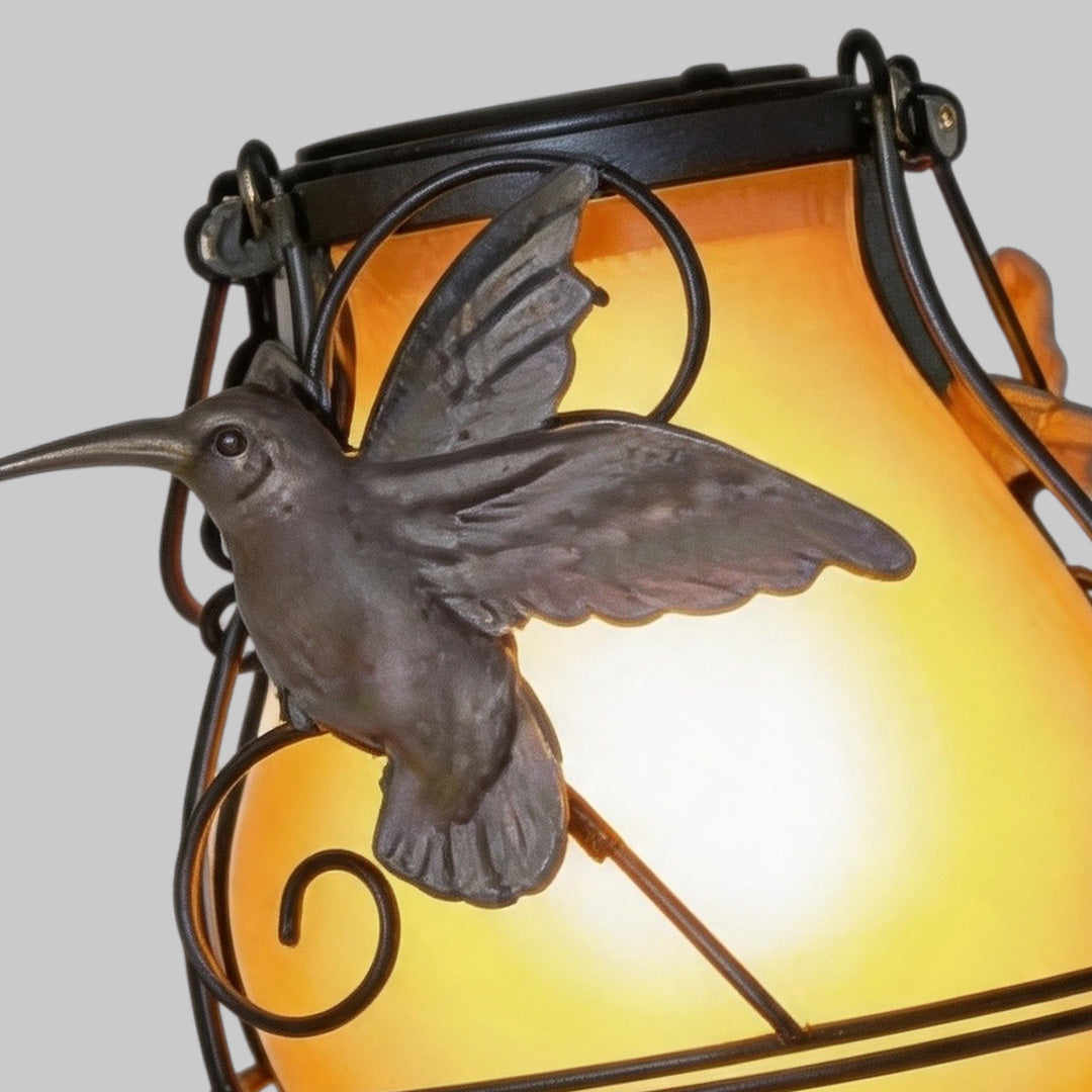 【4 PCS】Grå Utomhuslamphängande Flamma-Inspirerad Insektsljus