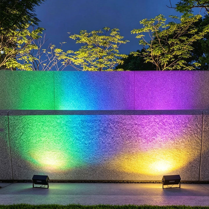 Färgade Flodljus Moderna Utomhus RGB LED Metallbelysning