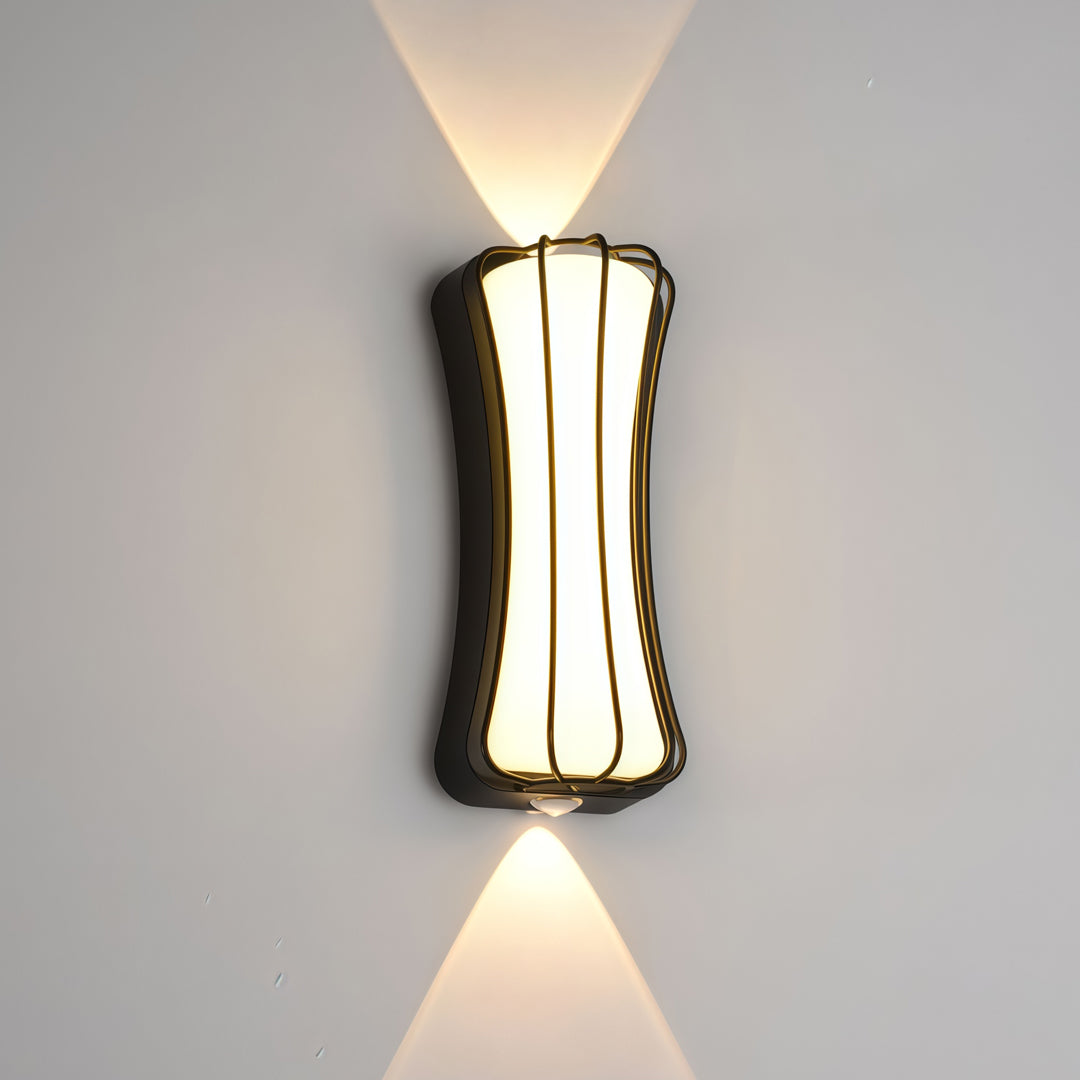 Vägglampa upp och ner Modern Utomhusaluminiumlampa