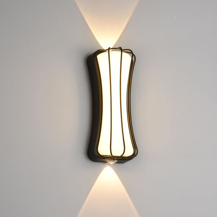 Vägglampa upp och ner Modern Utomhusaluminiumlampa