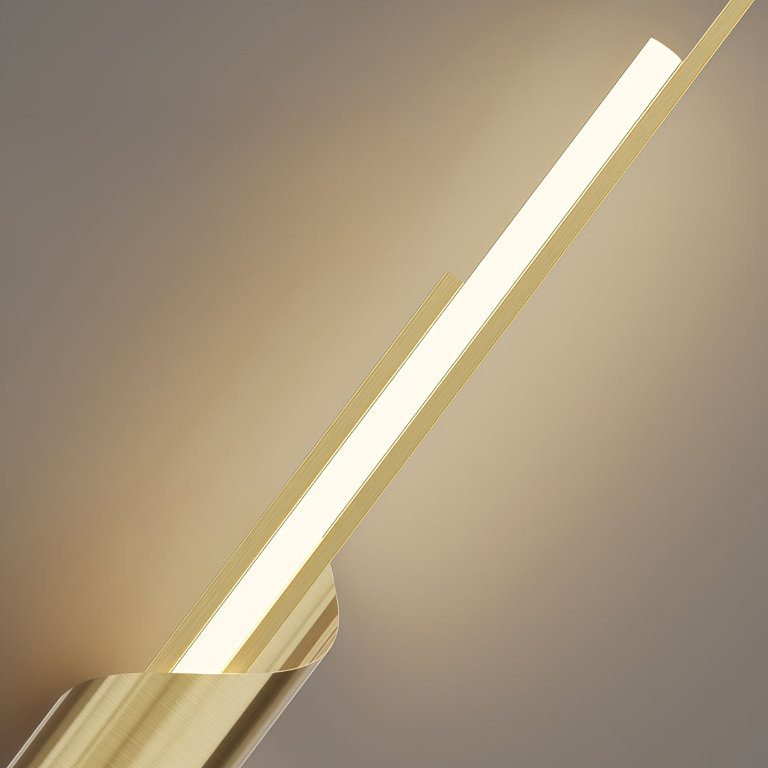 2 Lamp Linjär Vägglampa Italiensk Lyx Solid Koppar Ljus