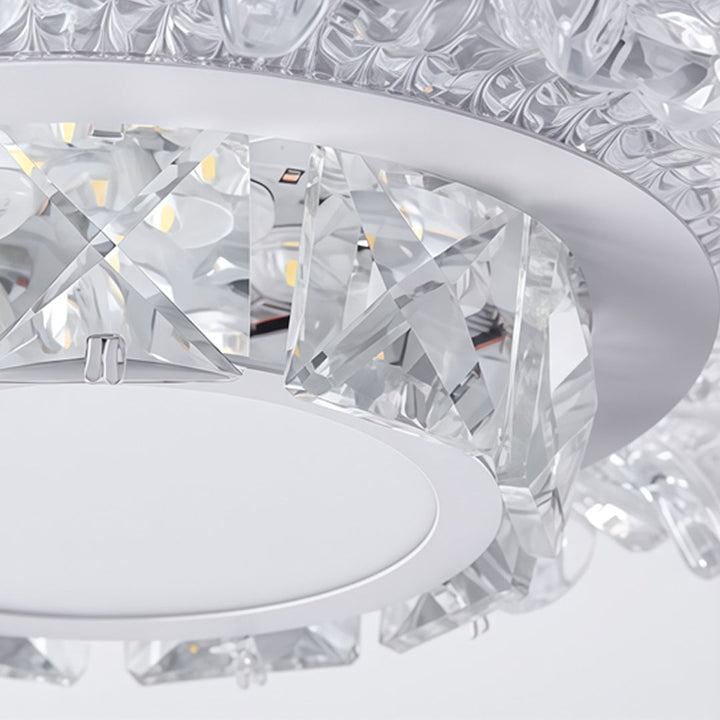 Modern Vit Taklampa Crystal Taklampa