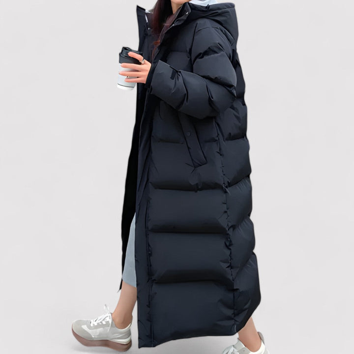 | Puffer parka med huva Dam vinterjacka