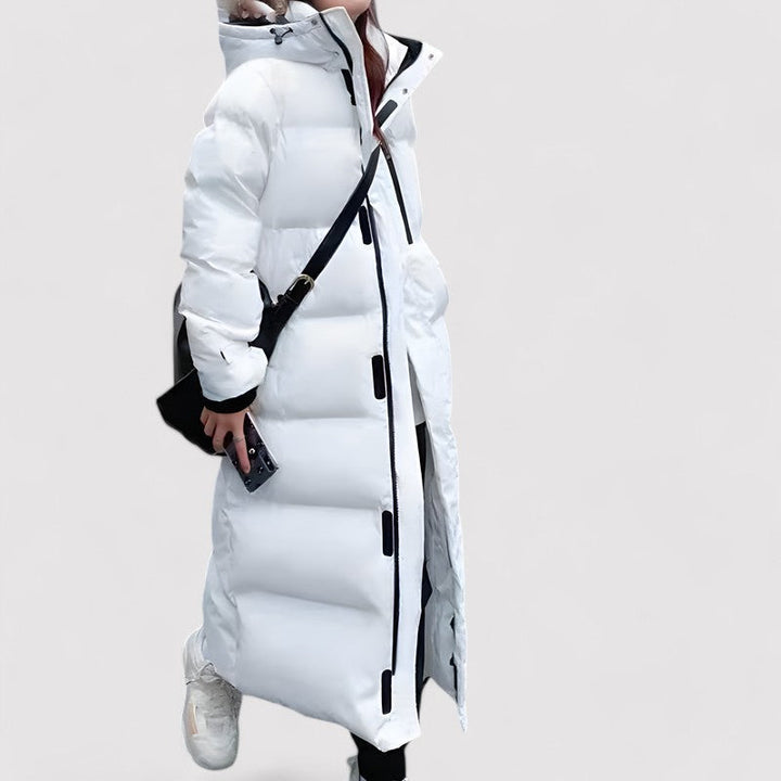 | Puffer parka med huva Dam vinterjacka