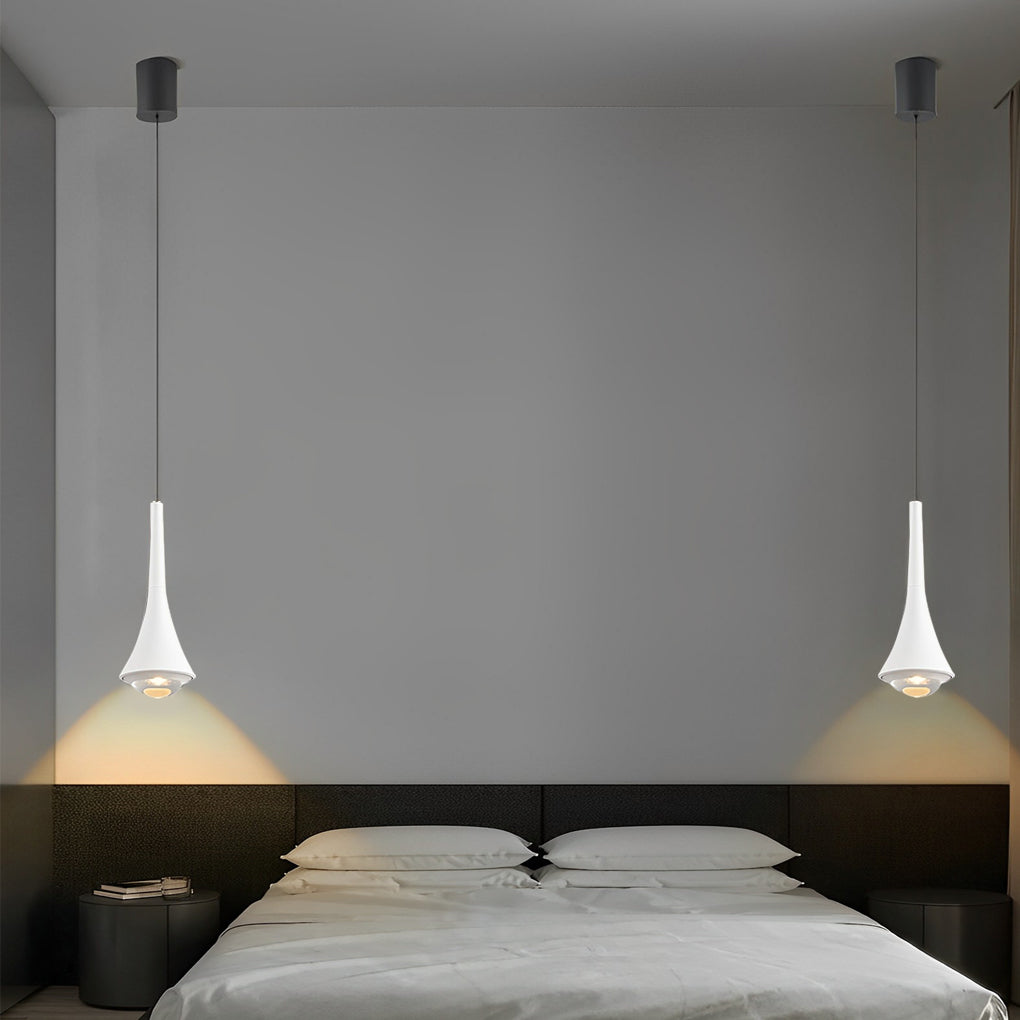 [Öppen-låda] Svarta konformade pendellampor Moderna kreativa LED taklampor