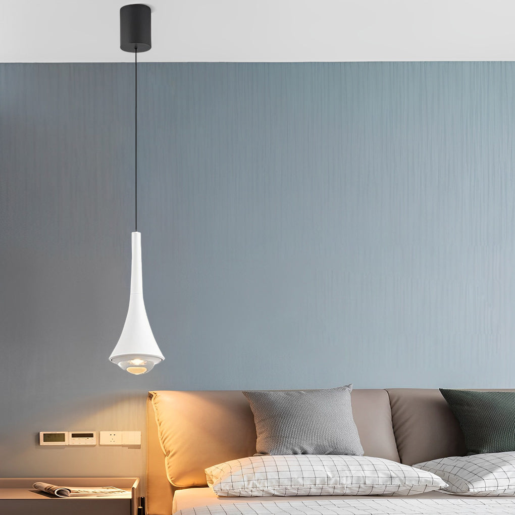 [Öppen-låda] Svarta konformade pendellampor Moderna kreativa LED taklampor