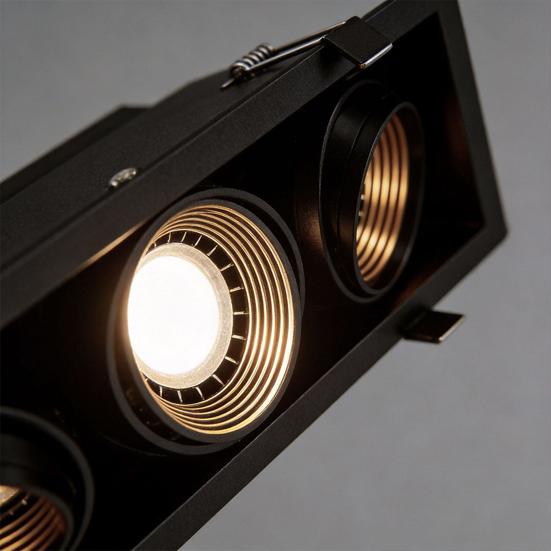 LED Spotlights Inomhus Grille Infälld Linjär LED Fullspektrum Ljus