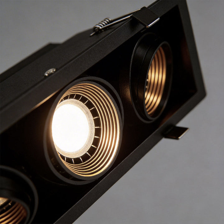 LED Spotlights Inomhus Grille Infälld Linjär LED Fullspektrum Ljus